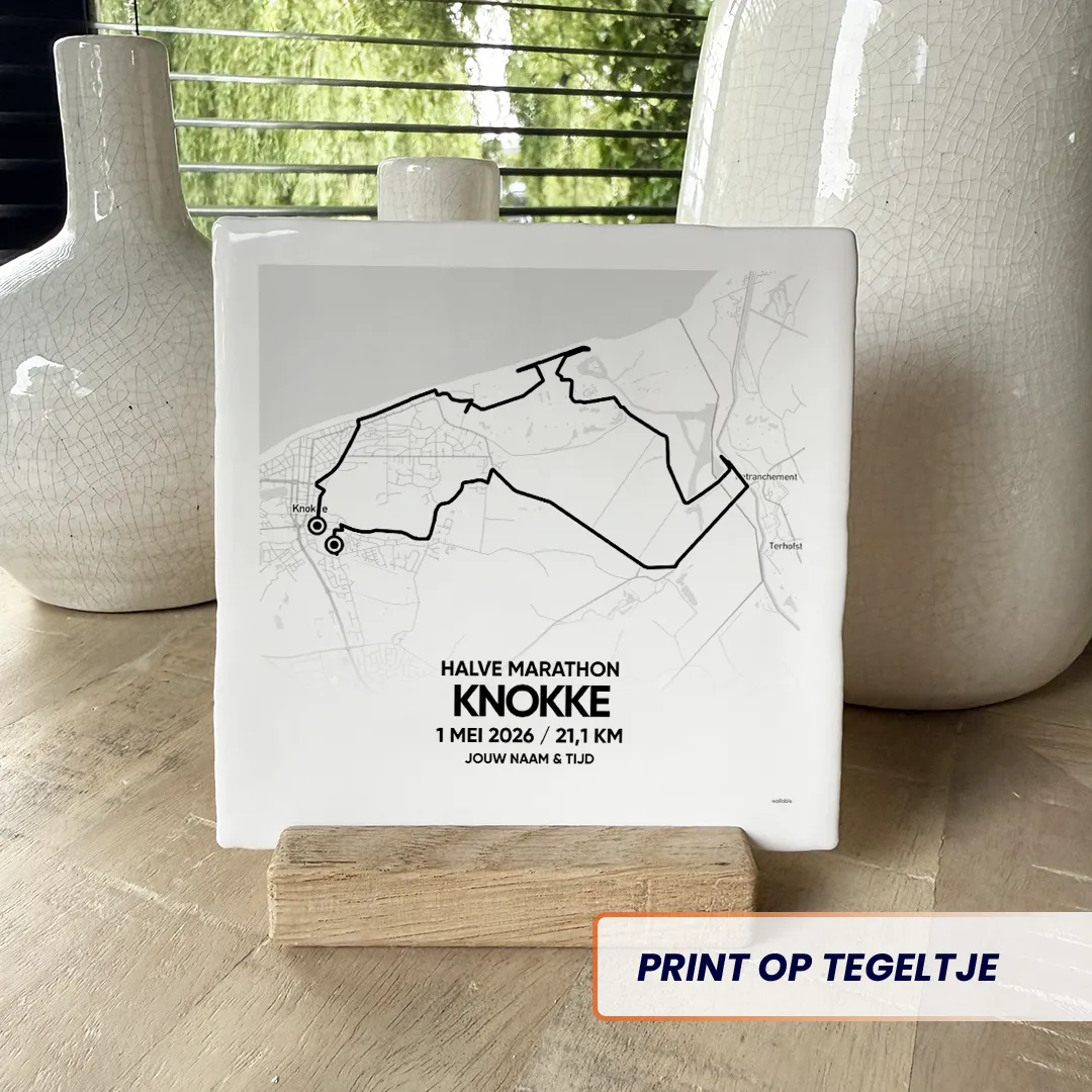 Knokke halve marathon 2026 tegeltje