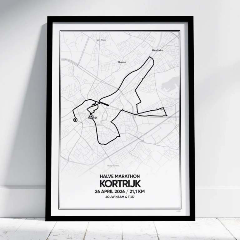 kortrijk halve marathon 2026 poster