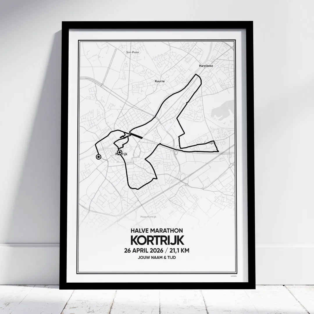 kortrijk halve marathon 2026 poster