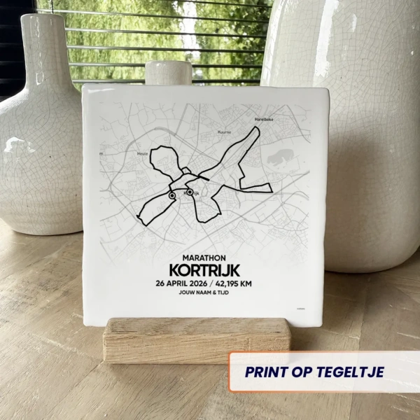 Kortrijk Marathon 2026 tegeltje