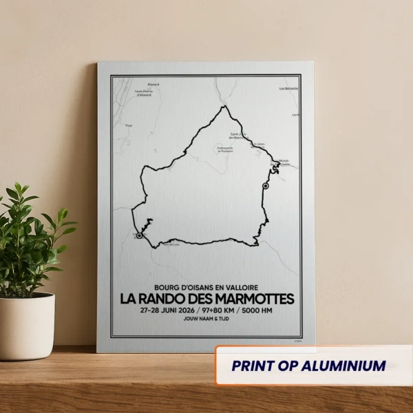 La Rando des Marmottes 2026 aluminium print