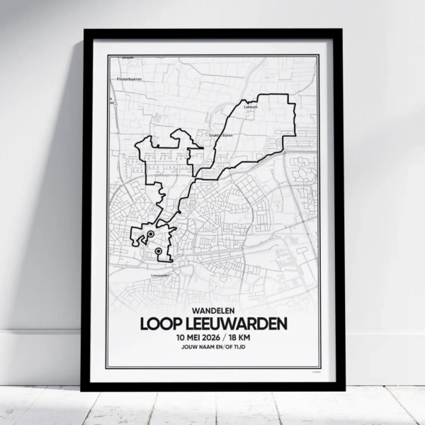 Loop Leeuwarden 2026 18 km wandelen poster