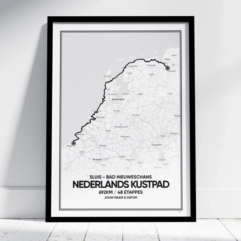 LAW5 Nederlands kustpad poster