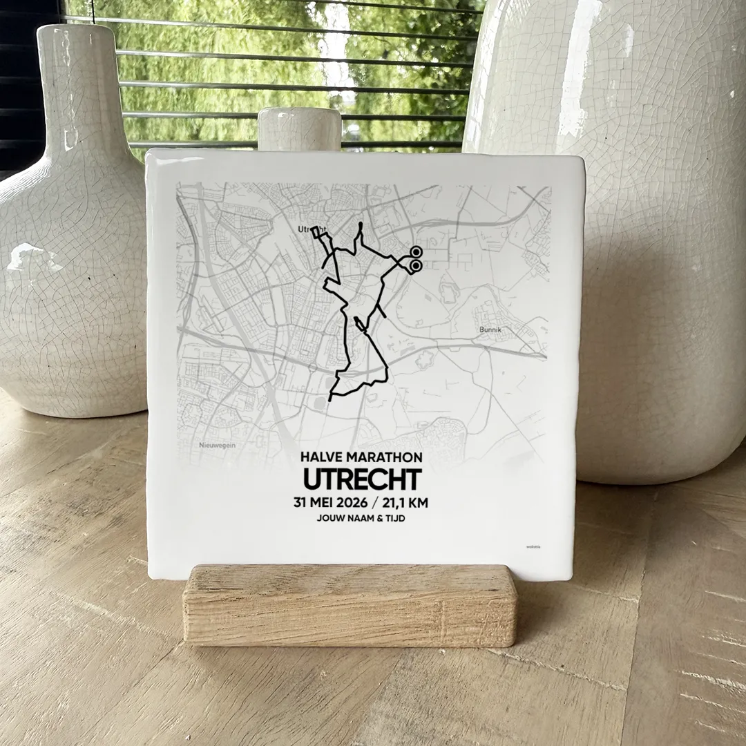 Utrecht halve marathon 2026 tegeltje