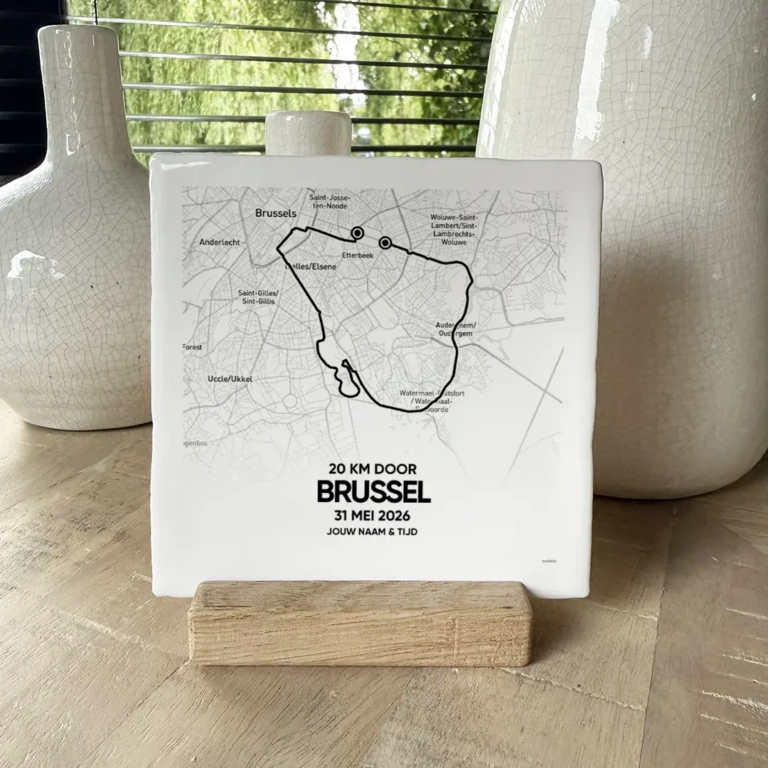 20 km door brussel tegeltje 2026