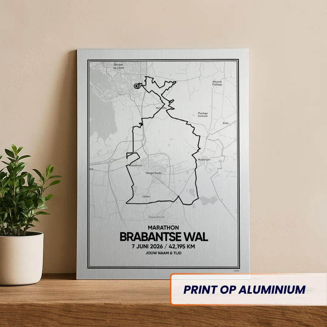 Brabantse Wal marathon 2026 aluminium print