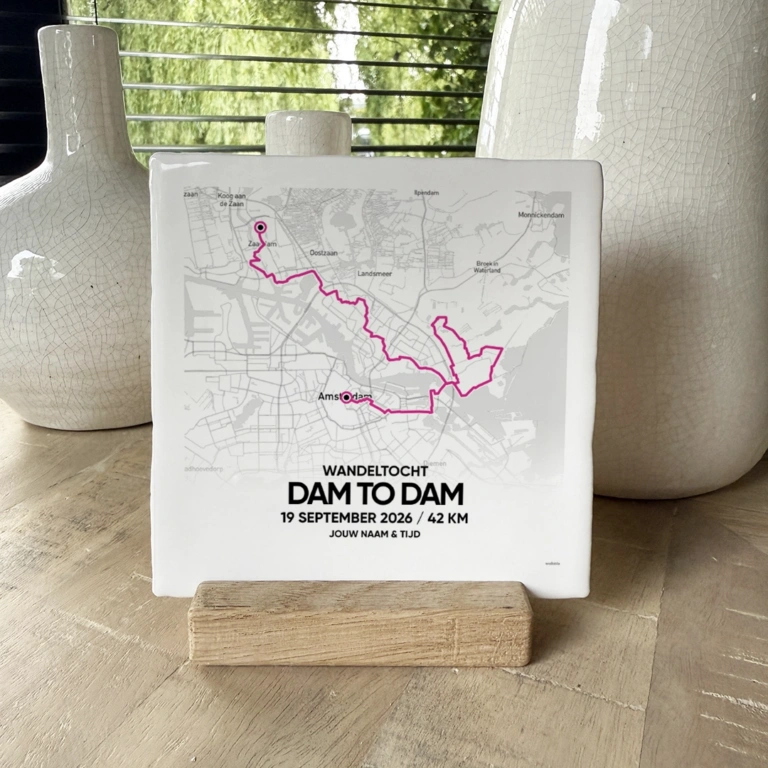 dam tot dam wandeltocht 42km 2026 tegeltje