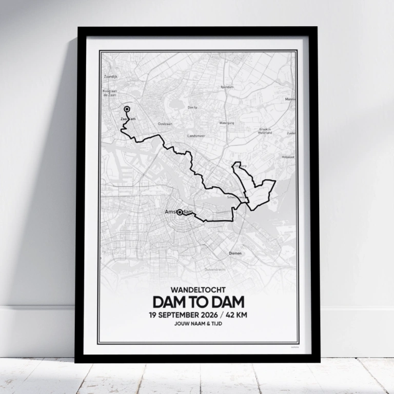Dam tot dam Wandeltocht 42km 2026 poster
