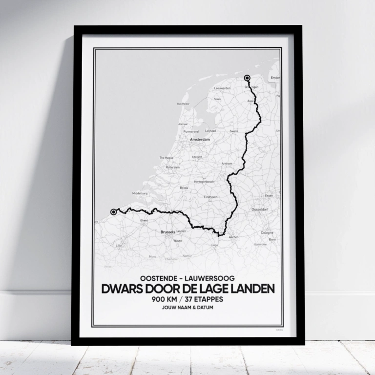 Dwars door de lage landen 1 poster