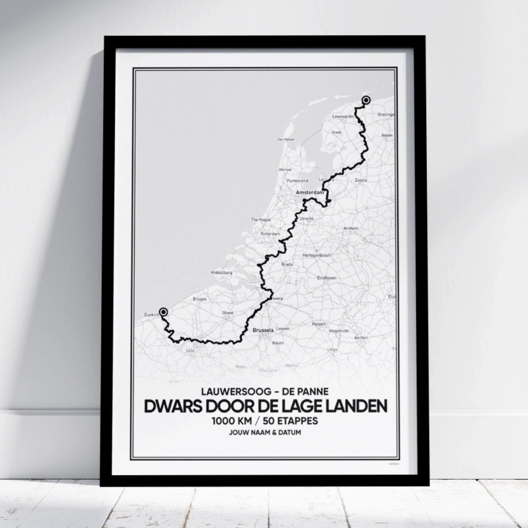 Dwars door de lage landen 2 route poster