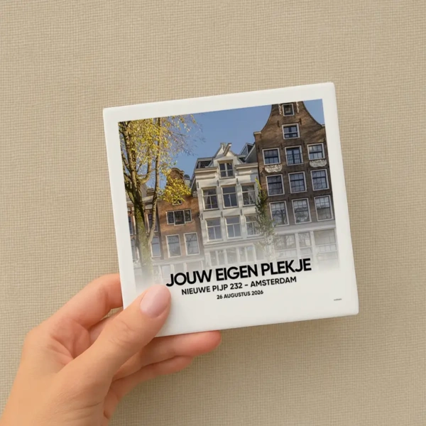 Nieuw huis foto tegeltje Jouw eigen plekje