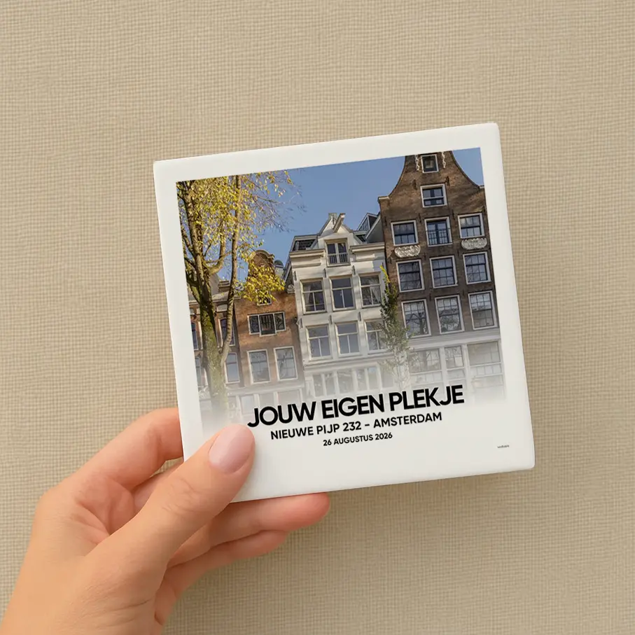 Nieuw huis foto tegeltje Jouw eigen plekje