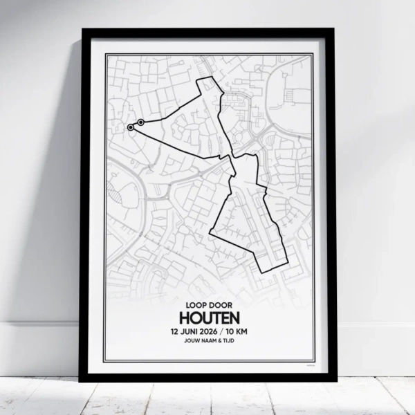 Loop door Houten 10 km 2026 poster