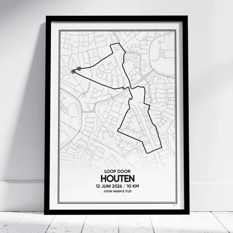Loop door Houten 10 km 2026 poster