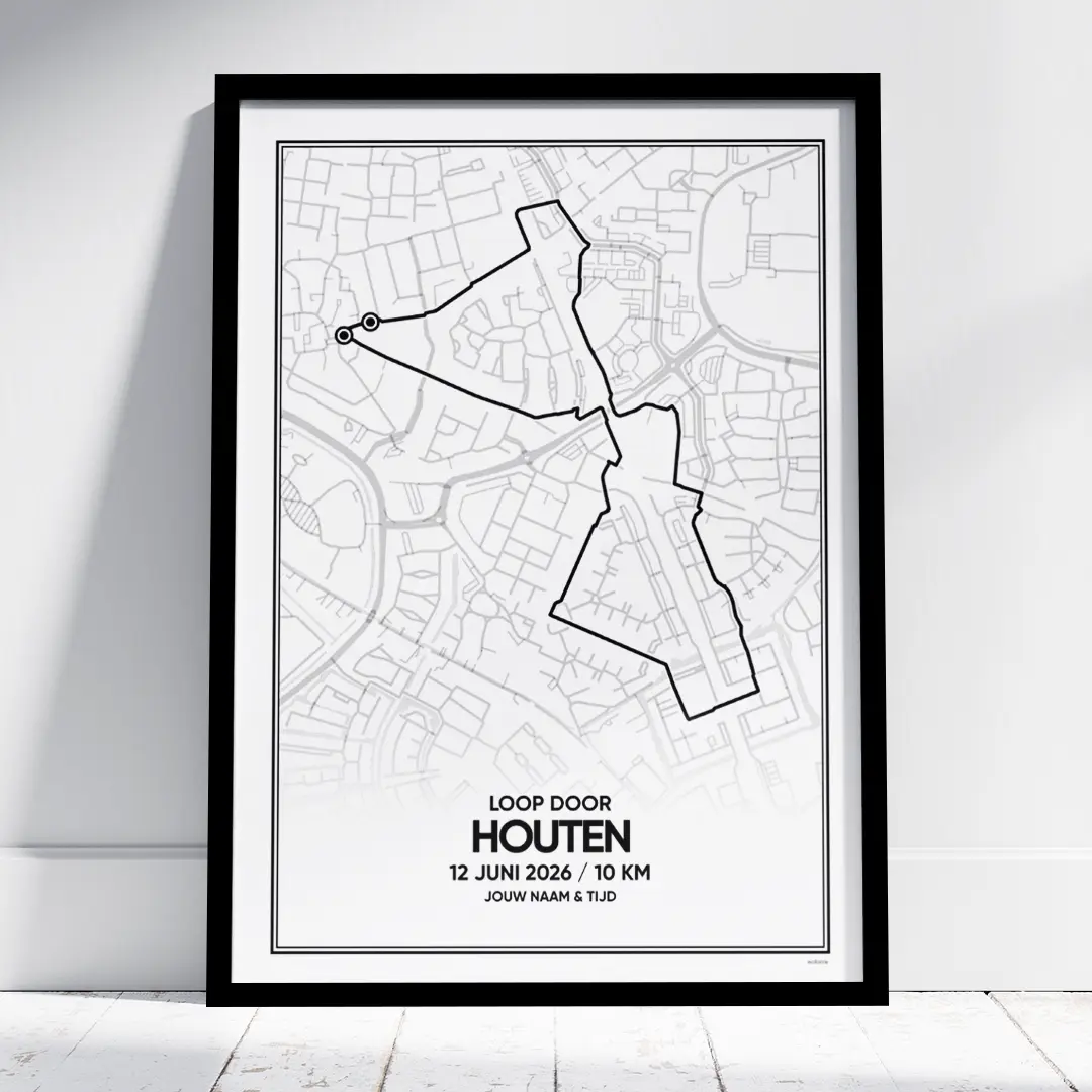 Loop door Houten 10 km 2026 poster Loop door Houten 10 km 2026 poster