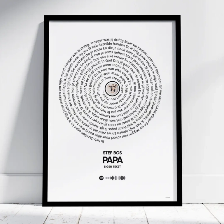 Papa songtekst print