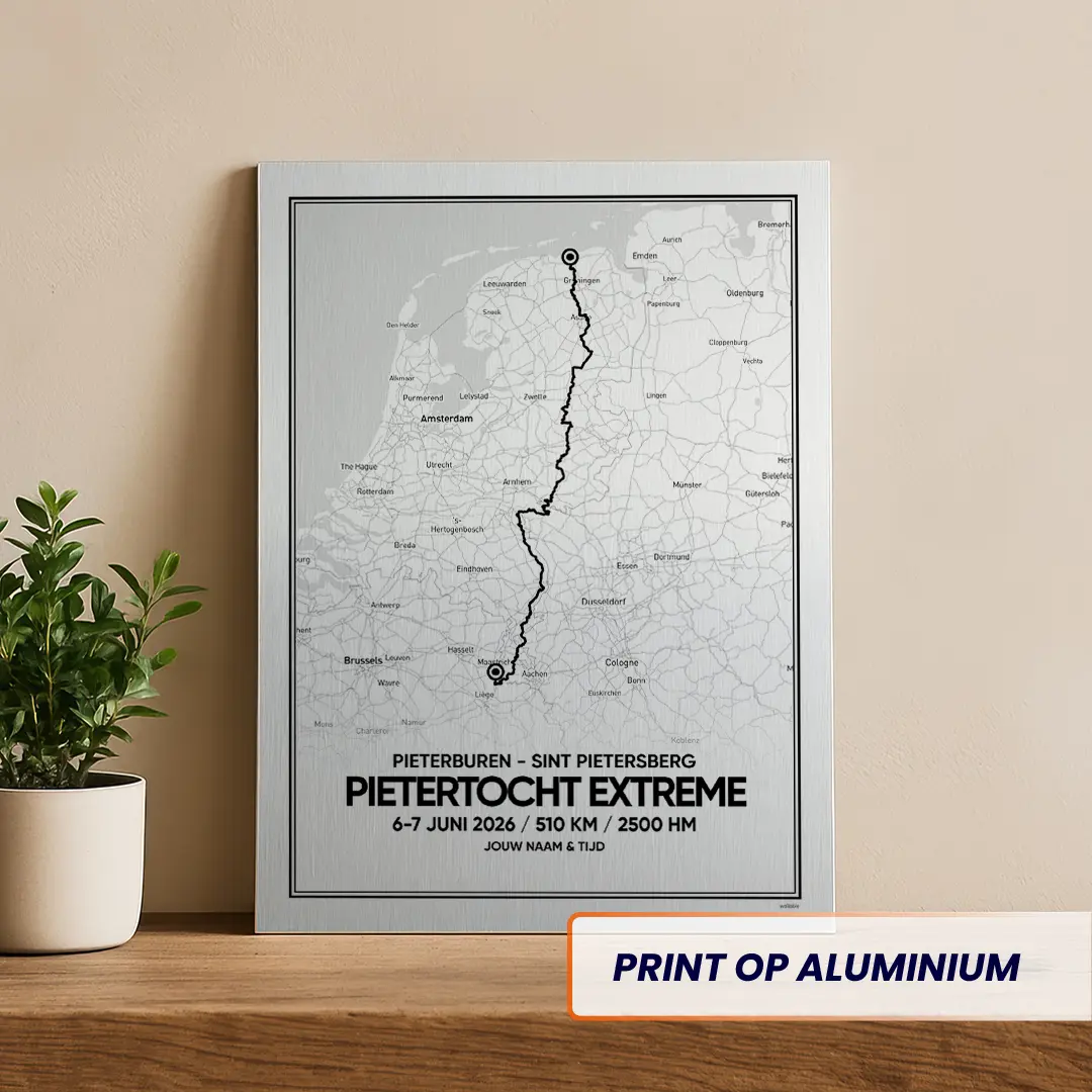 Pietertocht Extreme 2026 aluminium print