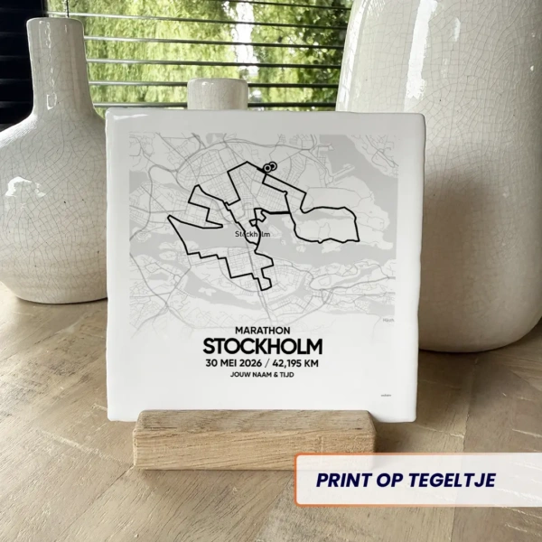 Stockholm Marathon 2026 tegeltje