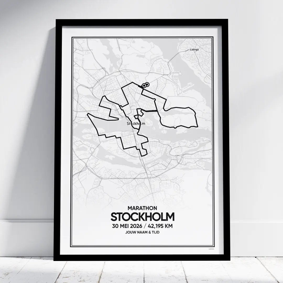 Stockholm marathon 2026 print