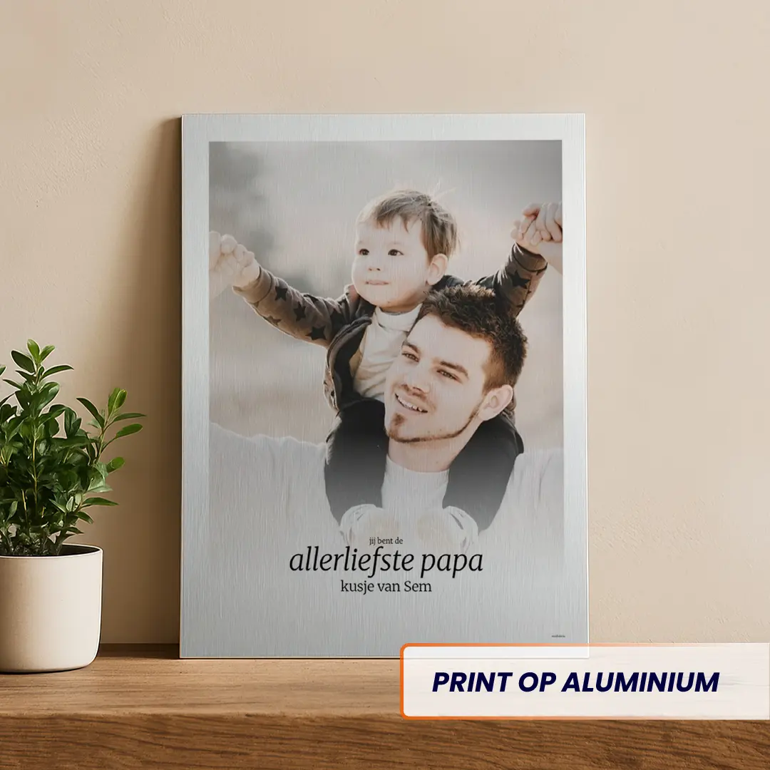 Vaderdag foto aluminium print