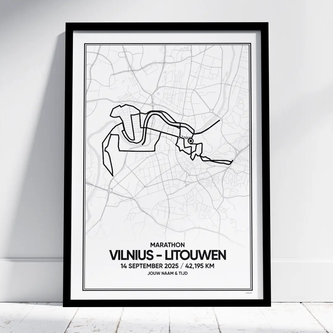 Vilnius - Litouwen marathon 2026 print