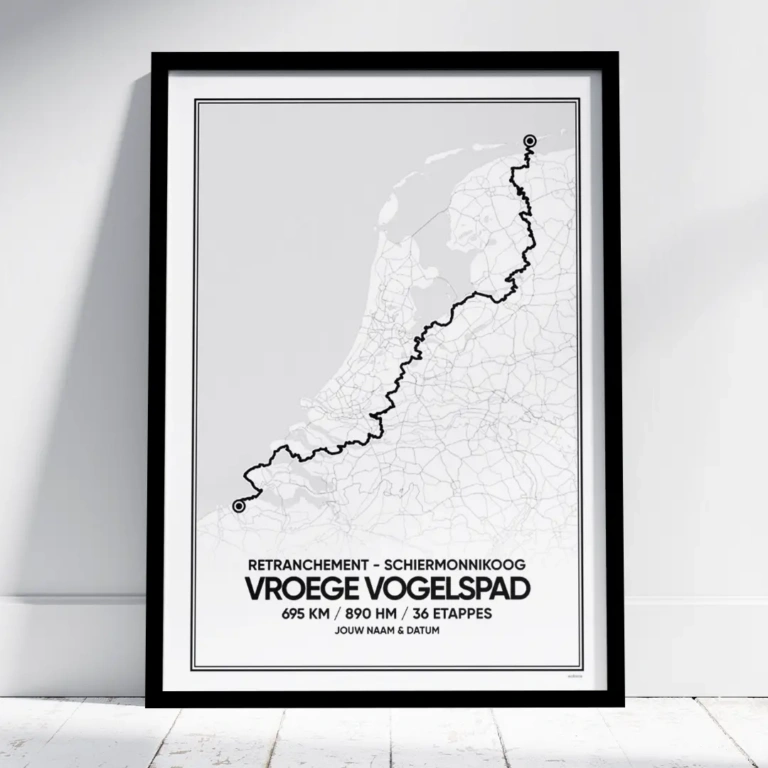 Vroege Vogelspad Schiermonnikoog poster