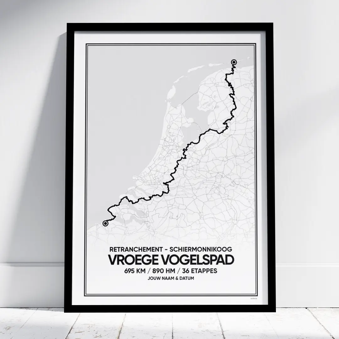 Vroege Vogelspad Schiermonnikoog poster