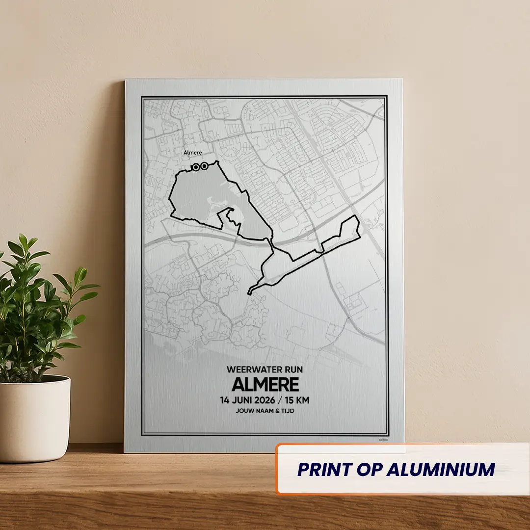 Weerwater Run 15 km 2026 aluminium print