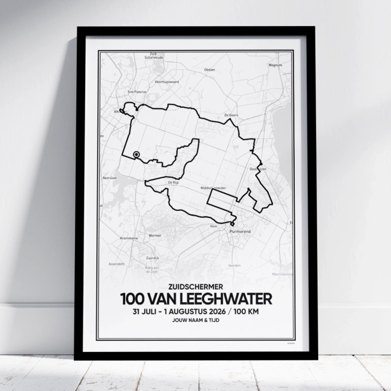 100 van Leeghwater 2026 100 km poster