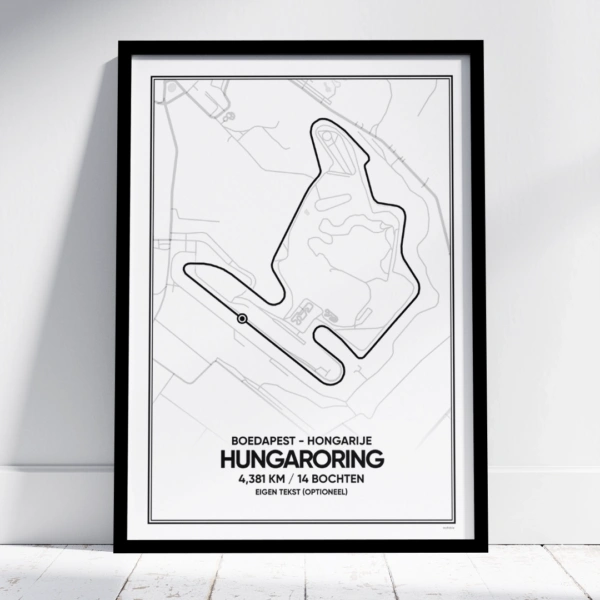 Hungaroring circuit poster