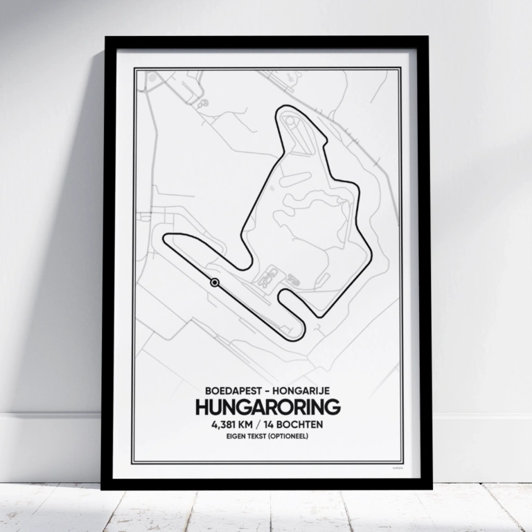 Hungaroring circuit poster