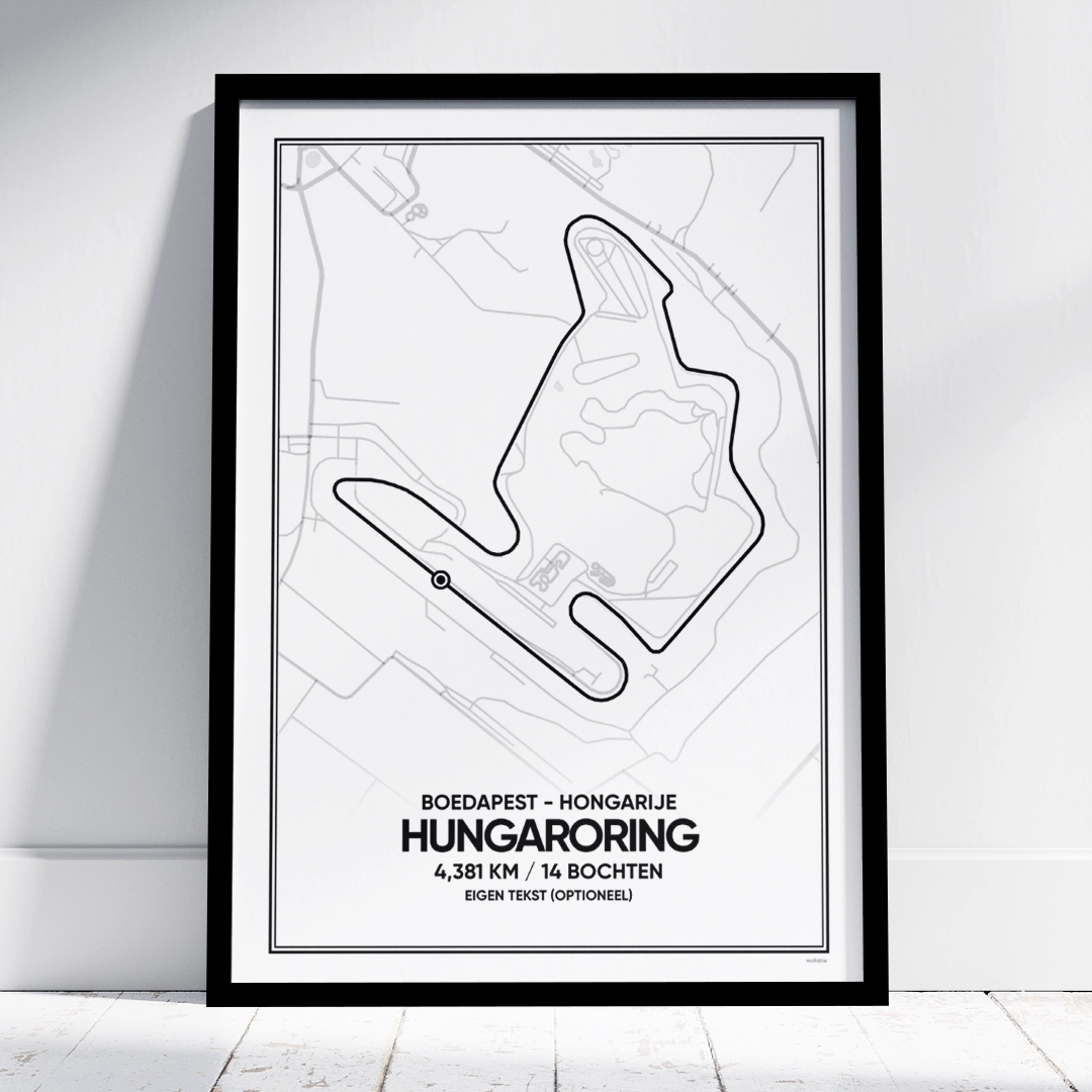 Hungaroring circuit poster