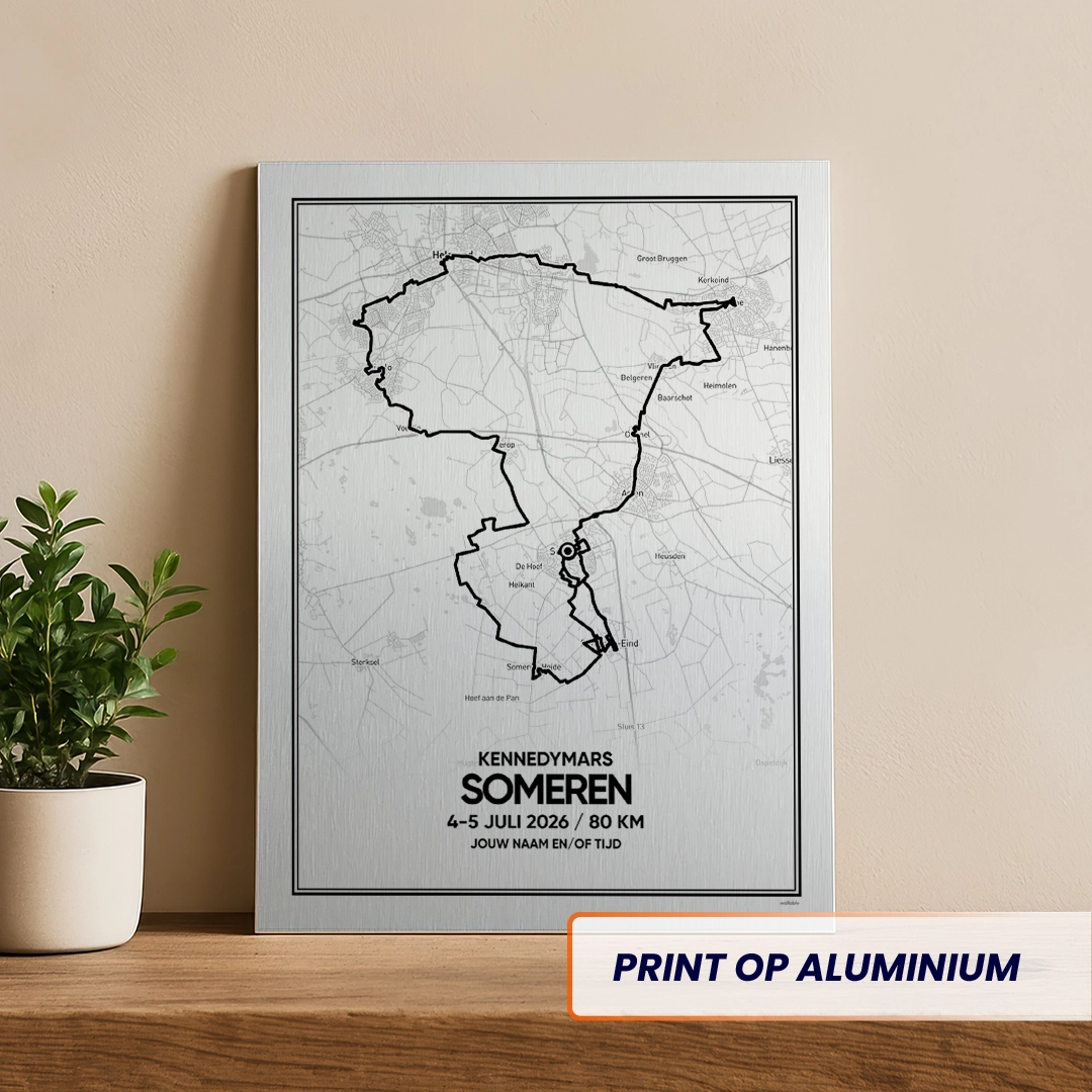 Kennedymars Someren 2026 aluminium print