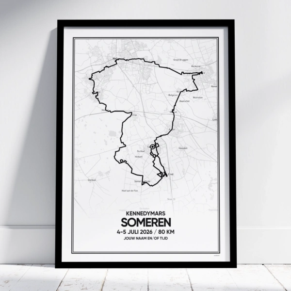 Kennedymars Someren 2026 natuurroute poster