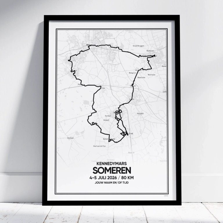 Kennedymars Someren 2026 natuurroute poster