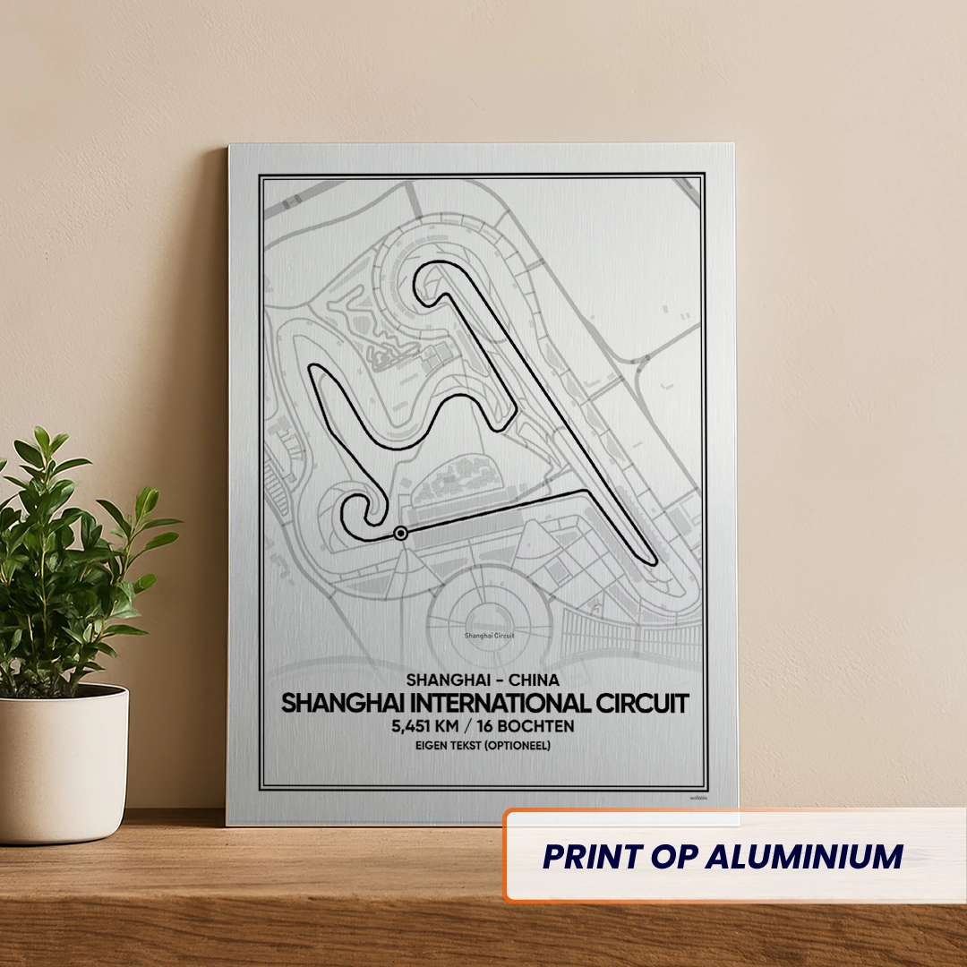 Shanghai International Circuit aluminium print