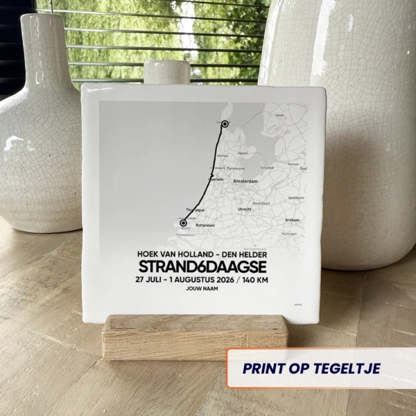 Strand6Daagse 2026 route tegeltje