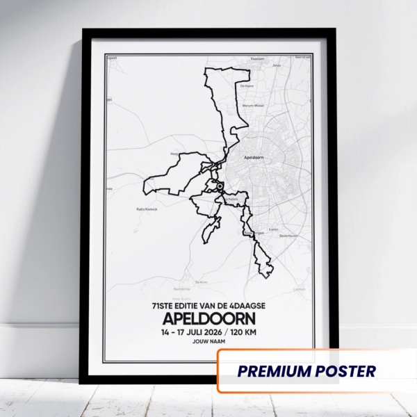 4Daagse Apeldoorn route tegeltje (met naam) - alle afstanden - Image 4