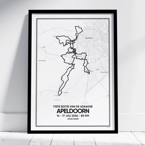 4Daagse Apeldoorn 2026 80 km poster