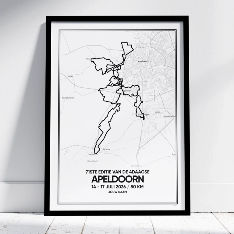 4Daagse Apeldoorn 2026 80 km poster