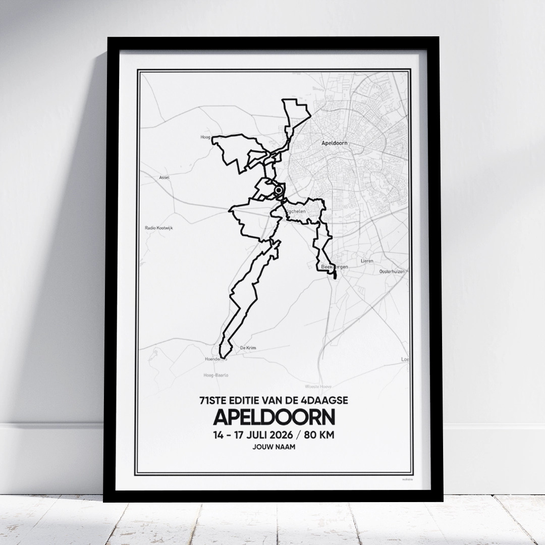 Vierdaagse Apeldoorn 2026 80 km poster 4Daagse Apeldoorn 2026 80 km poster