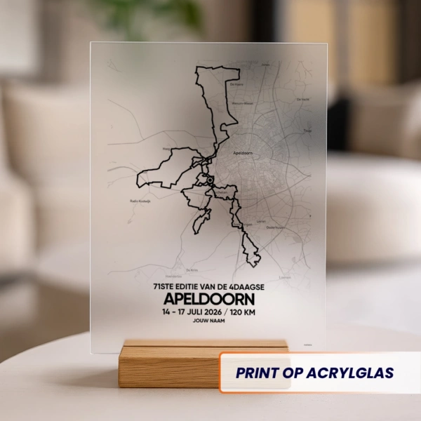 4Daagse Apeldoorn route tegeltje (met naam) - alle afstanden - Image 2
