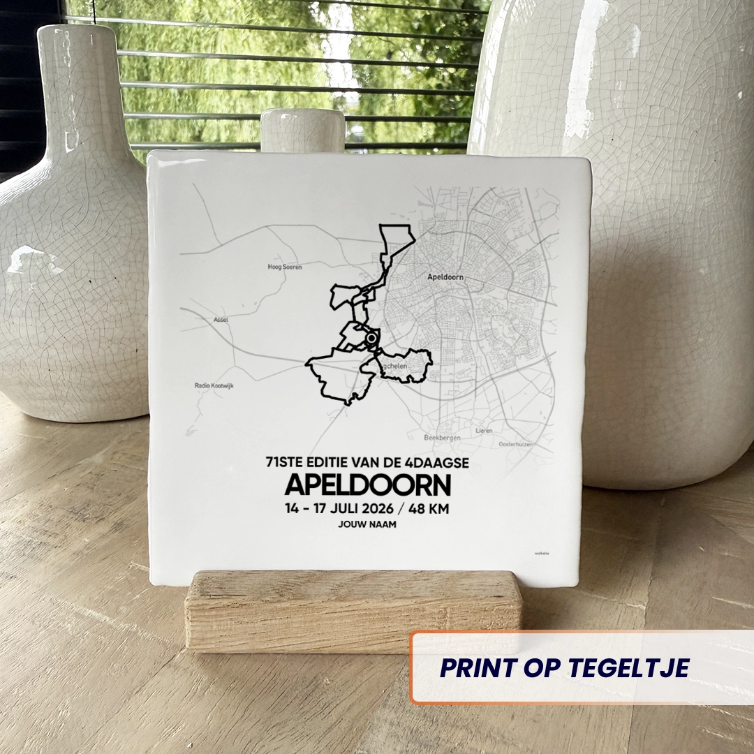 Vierdaagse Apeldoorn 2026 tegeltje