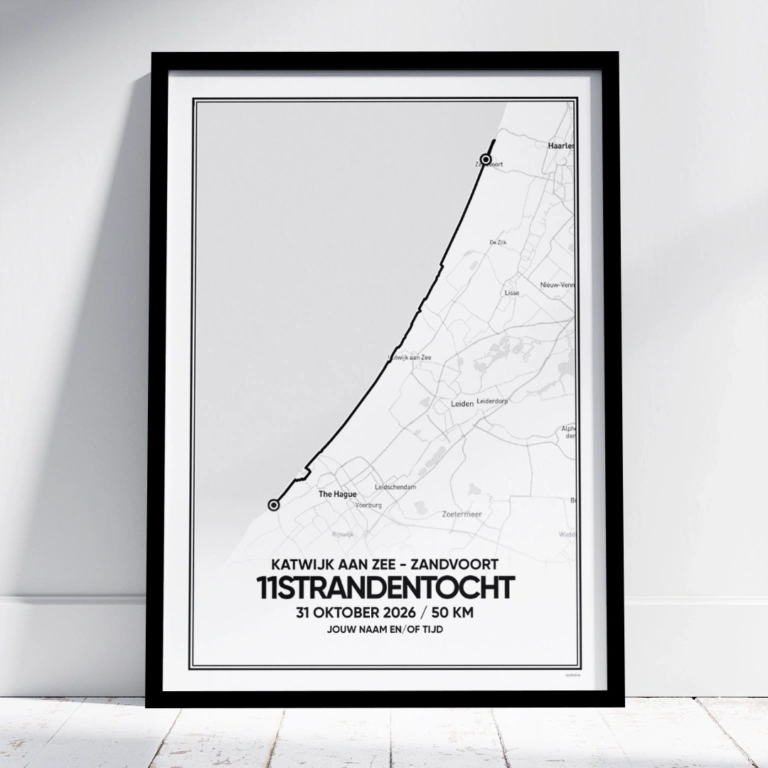 11strandentocht 2026 50 km poster