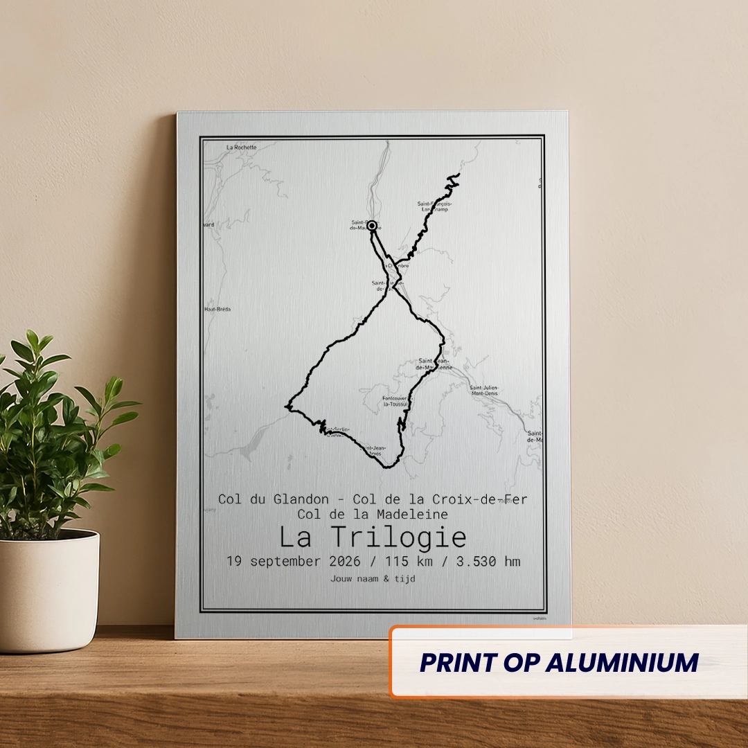 Col de la Madeleine aluminium print