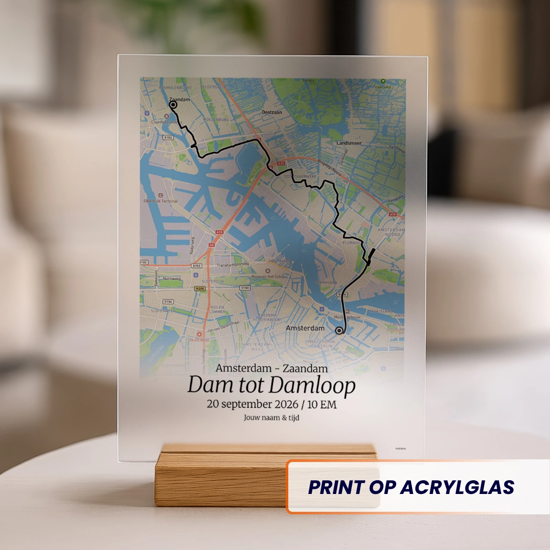 Dam tot Damloop 2026 acrylglas print