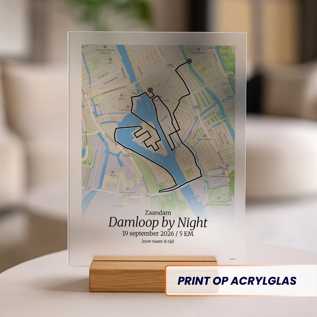 Damloop by Night 2026 acrylglas print