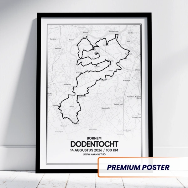 Dodentocht 2026 route poster