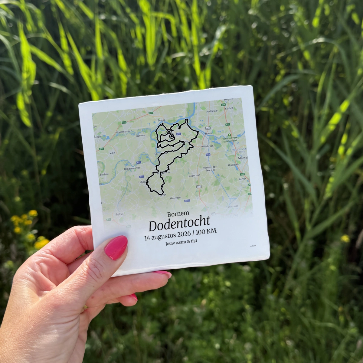 Dodentocht 2026 route tegeltje