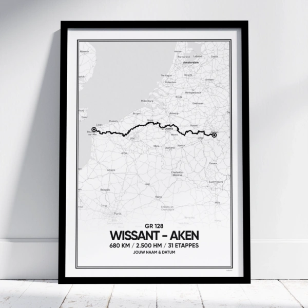 GR 128 Wissant - Aken poster
